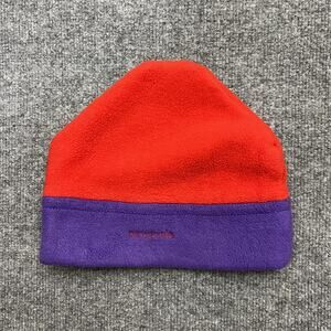 VINTAGE PATAGONIA HAT CAP BEANIE FITTED MENS LARGE FLEECE MADE USA OUTDOORS 90S